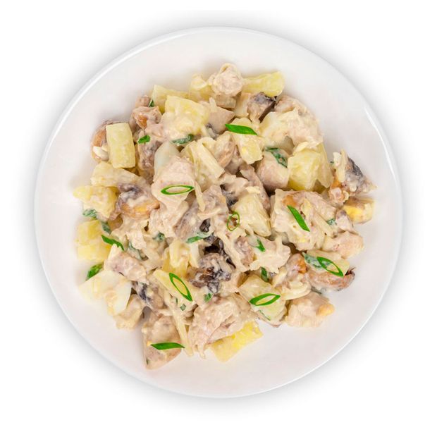 Салат АШАН Куриный с ананасами, вес