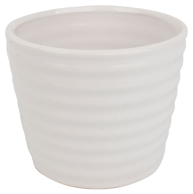 Кашпо керамическое Garden Show белое, 11,8 см