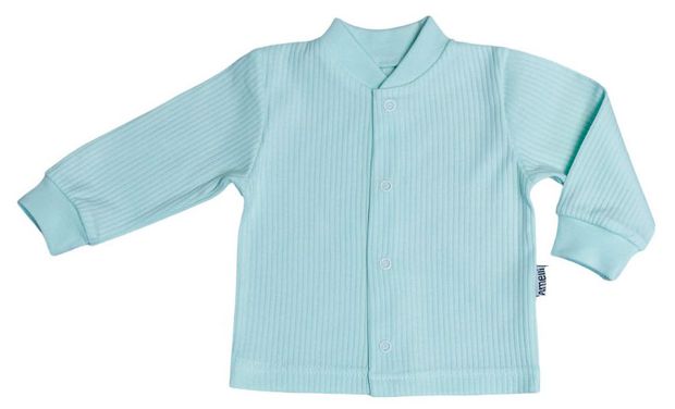 Кофта для новорожденных Амелли бирюзовая, размер 80
