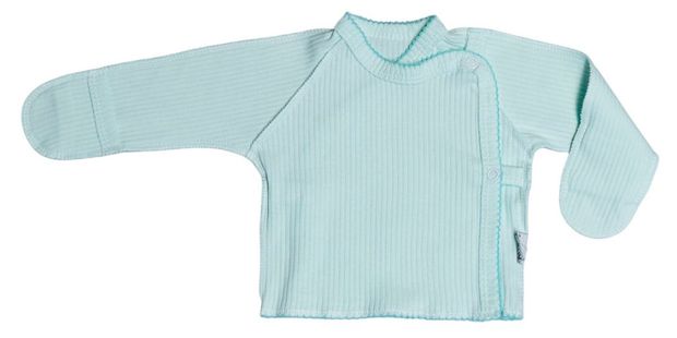 Распашонка для новорожденных Амелли бирюзовая, размер 56