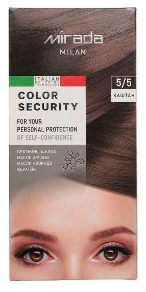 Краска для волос Mirada Milan Color security Каштан 5/5