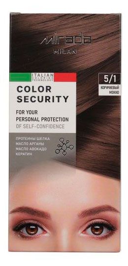 Краска для волос Mirada Milan Color security Коричневый мокко 5/1