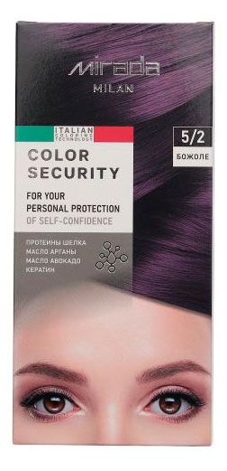 Краска для волос Mirada Milan Color security Божоле 5/2