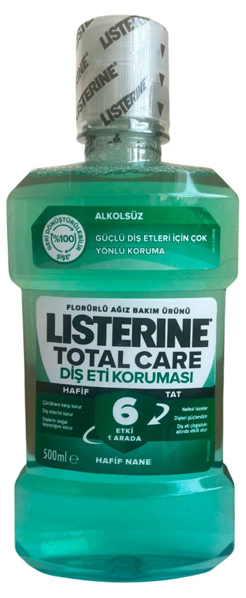 Ополаскиватель для полости рта Listerine Total Care защита десен Италия, 500 мл