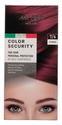 Краска для волос Mirada Milan Color security Рубин 7/6