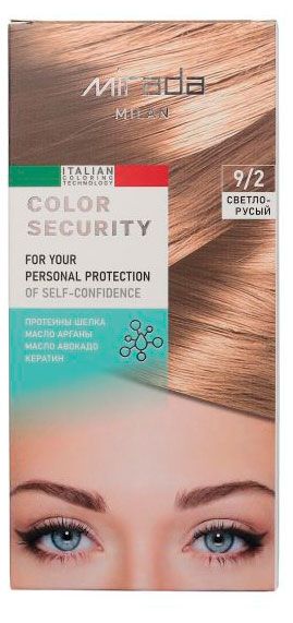 Краска для волос Mirada Milan Color security Светло-русый 9/2