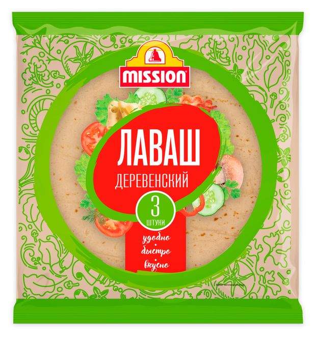Лаваш Mission Деревенский 3 шт 270 г 130₽