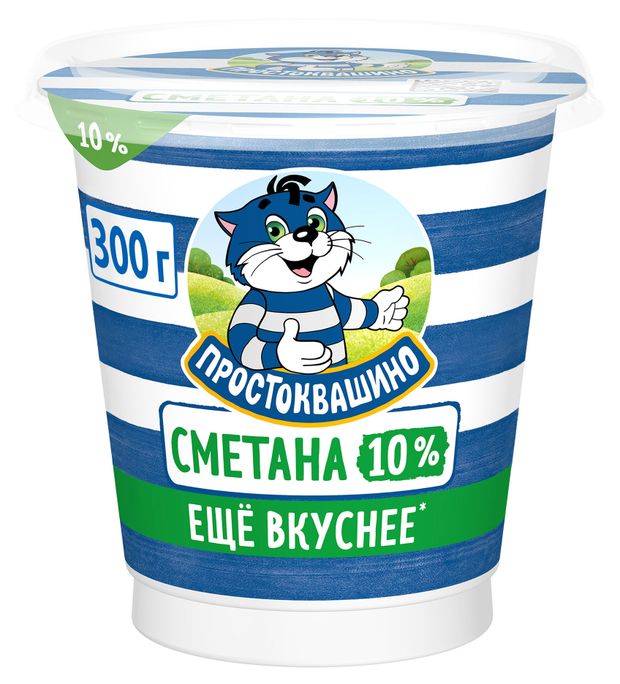 Сметана Простоквашино 10 БЗМЖ 300 г 89₽