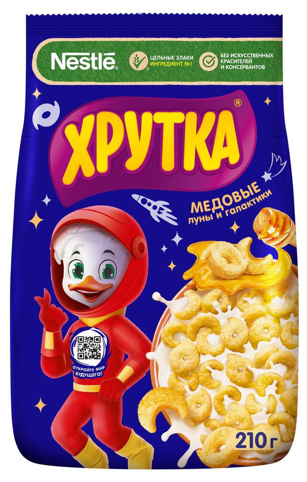 Готовый завтрак ХРУТКА Медовый обогащенный кальцием, 210 г