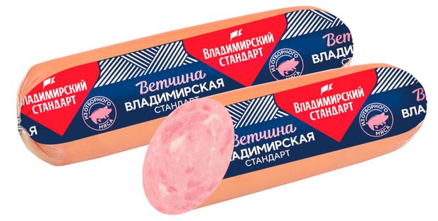 Ветчина вареная Владимирский стандарт Владимирская 14 кг 760₽