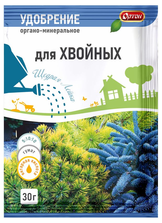 Удобрение Ортон Тукосмесь для хвойных 30 г 11₽