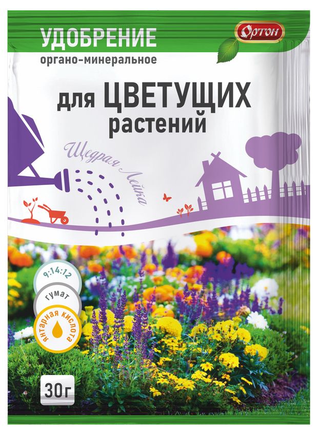 Удобрение Ортон Тукосмесь для цветущих растений 30 г 11₽