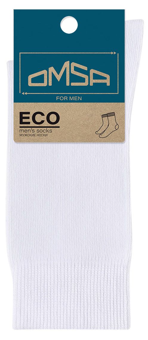 Носки мужские OMSA for MEN Eco 403 Гладь Bianco, р. 39-41