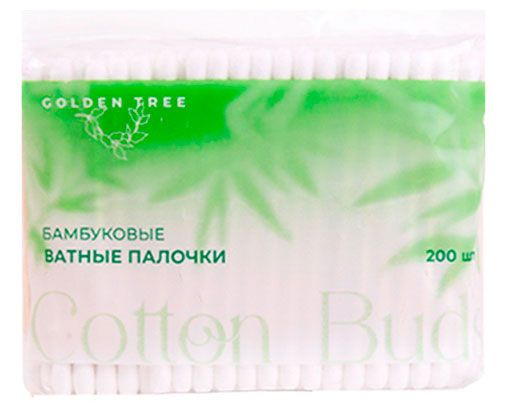 Ватные палочки Golden Tree Бамбуковые, 200 шт