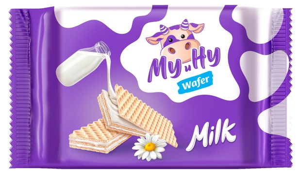 Вафли Сладонеж Му и Ну молочные, 70 г