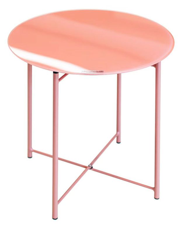 Стол журнальный Actuel стекло бежевый, 42x42x45 см