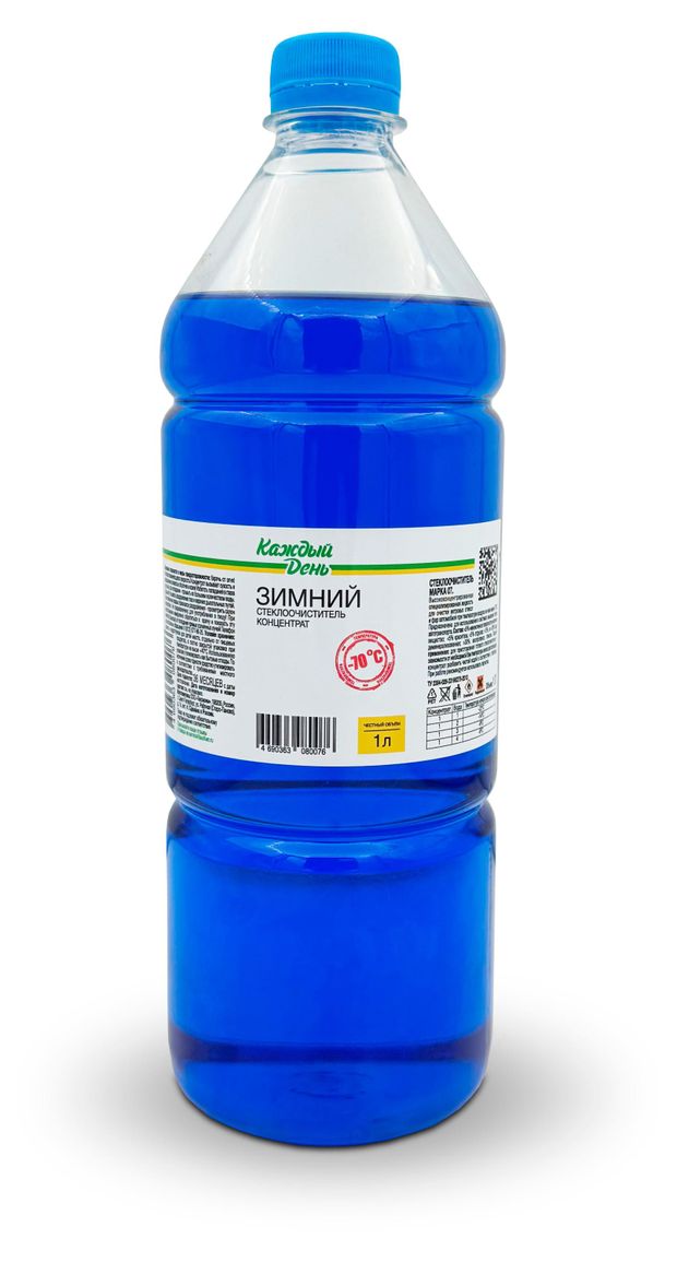 Жидкость стеклоомывателя -70С Каждый день 1 л 230₽