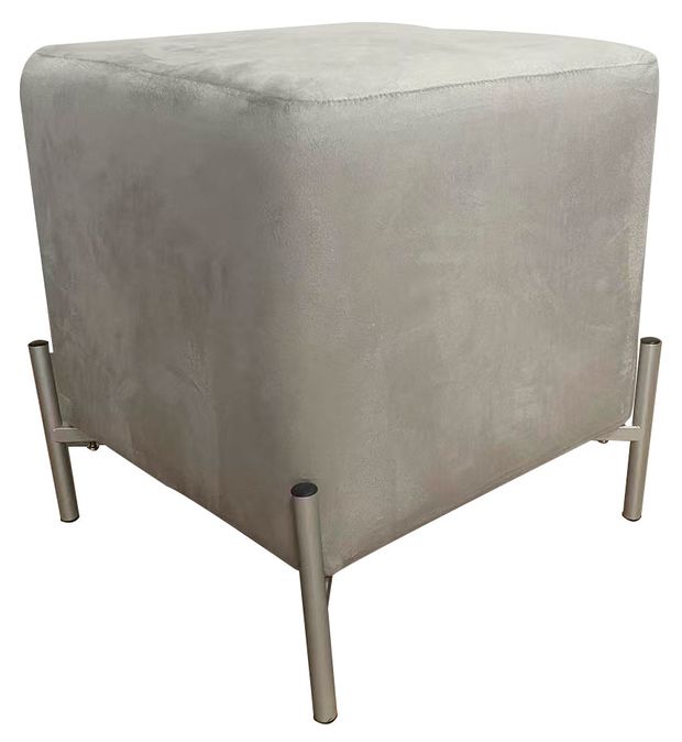 Пуф на ножках серый 37х37х42 см 3599₽