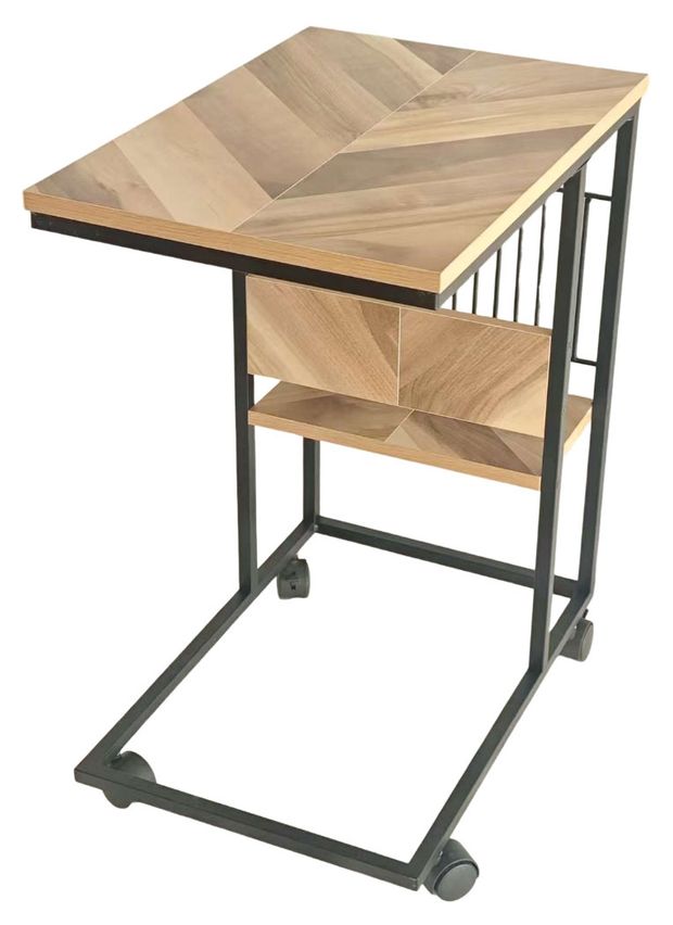 Стол приставной Actuel на колесах коричневый, 48,5x30,5x60,5 см