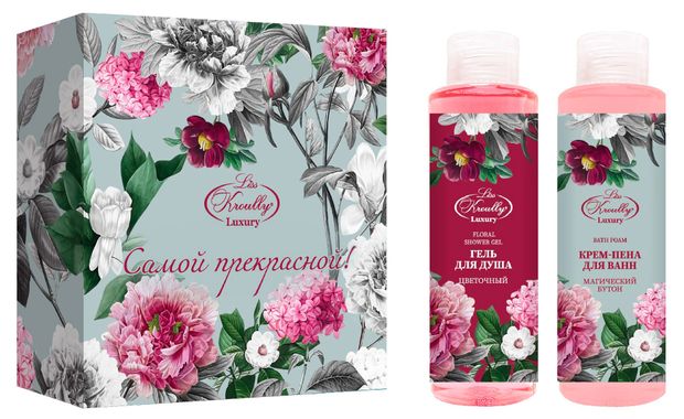 Подарочный набор Liss Kroully гель для душа 260 мл + пена для ванн 260 мл в ассортименте