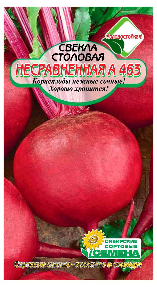Семена Сибирские сортовые семена Свекла Несравненная А463, 2 г
