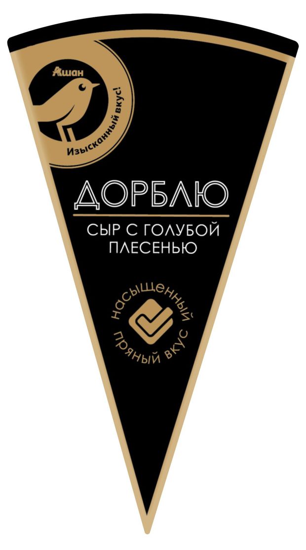 Сыр мягкий Дор Блю АШАН Золотая птица с голубой плесенью 50 БЗМЖ 100 г 270₽