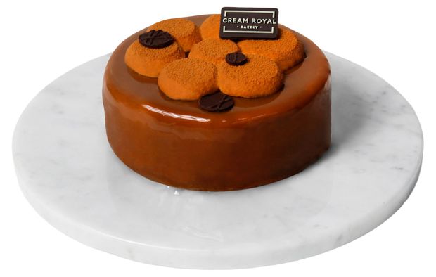 Мини-торт бисквитный Cream Royal Шоколадный с шоколадным муссом с крошкой из горького шоколада охлажденный, 330 г