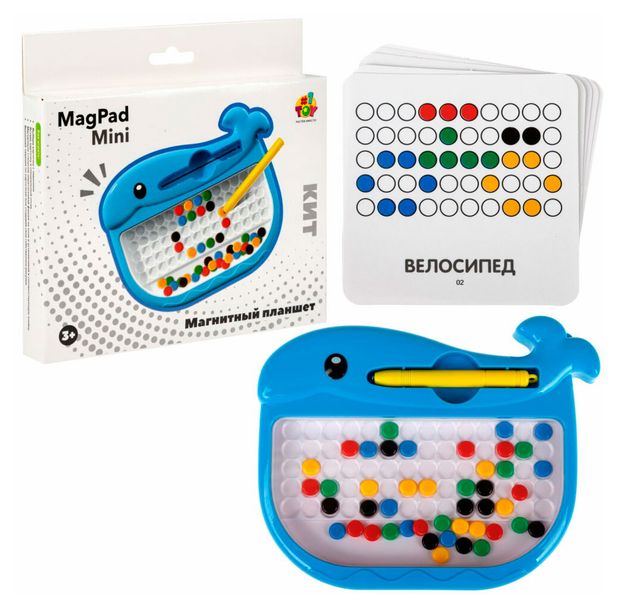 Планшет магнитный 1TOY, 16х15 см 1 шт в ассортименте