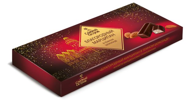 Марципан Сладкий остров в темном шоколаде, 85 г