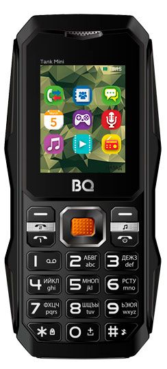 Мобильный телефон BQ 1842 Tank Mini черный 2000₽