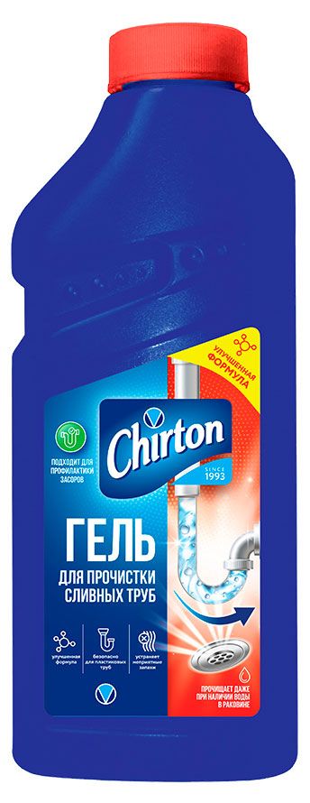 Гель для прочистки сливных труб Chirton, 500 мл