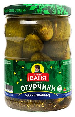 Огурцы Дядя Ваня маринованные 950 г 290₽