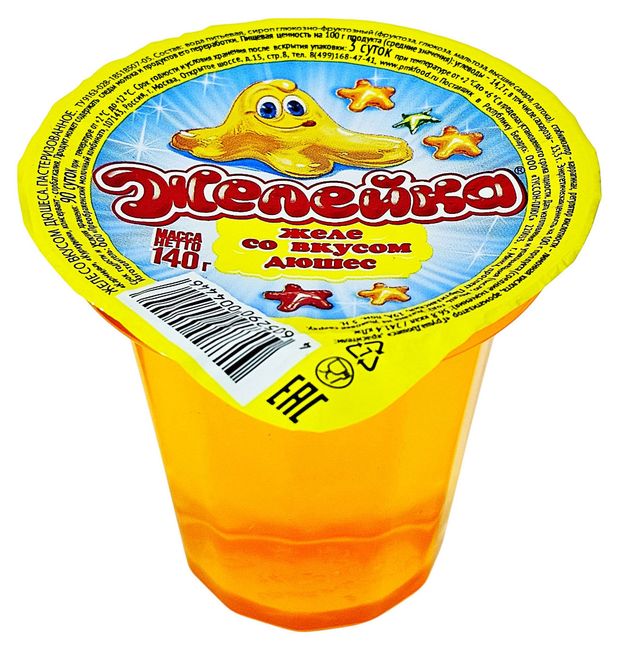 Желе Желейка со вкусом дюшес, 140 г