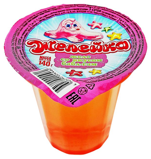 Желе Желейка со вкусом бабл-гам, 140 г