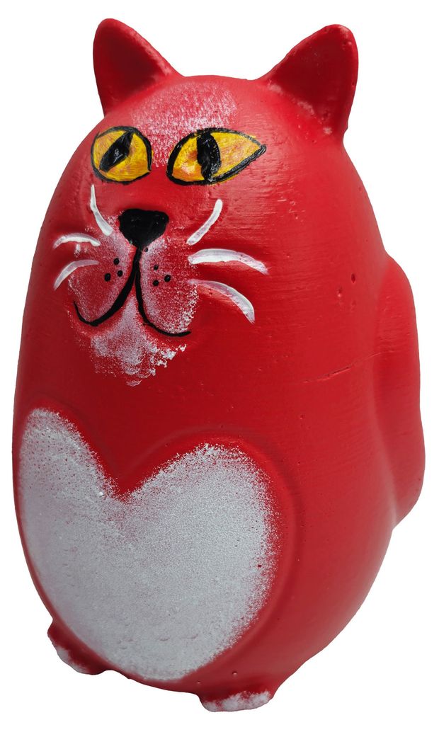 Копилка Барсик красный, 11х18 см