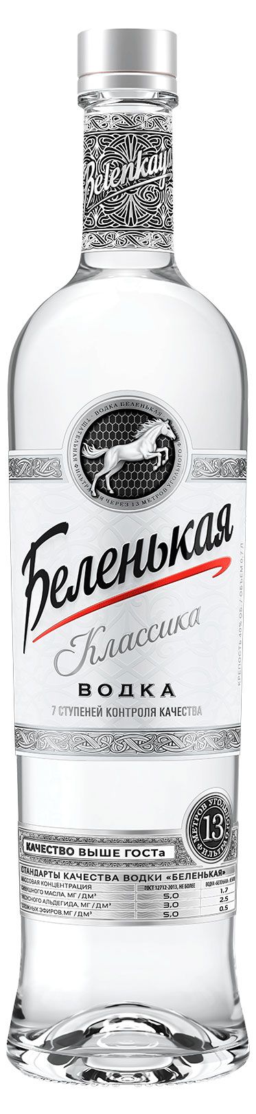 Водка Беленькая Россия, 0,7 л