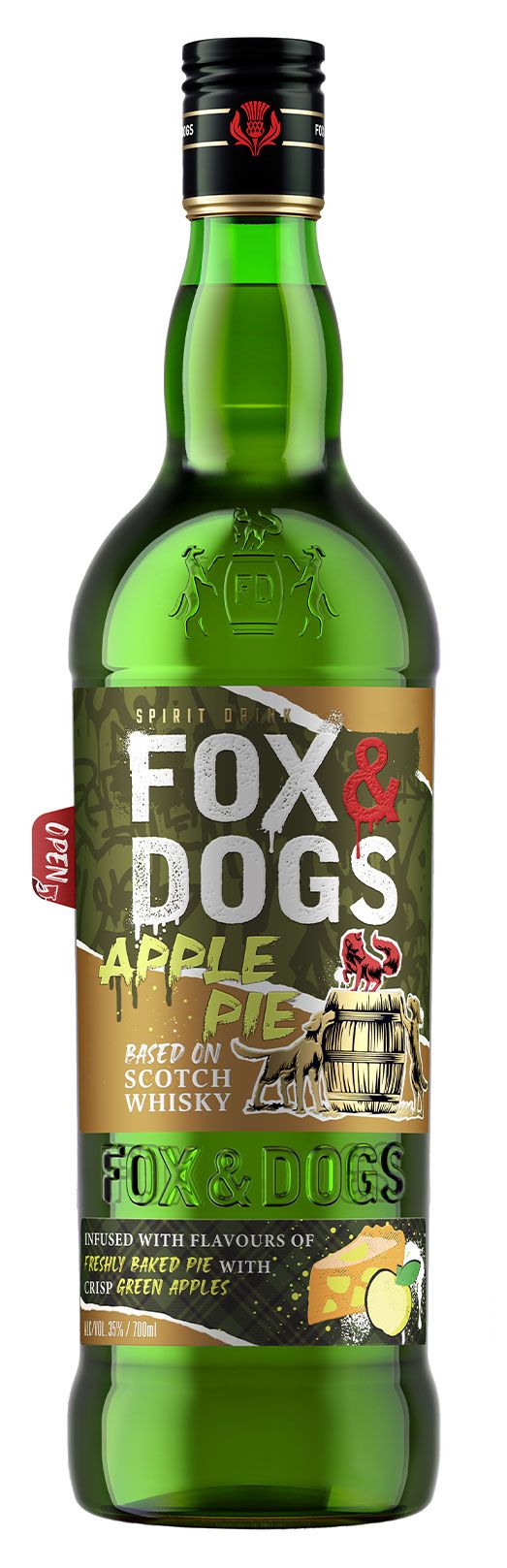 Висковой напиток Fox and Dogs Apple Россия, 0,7 л