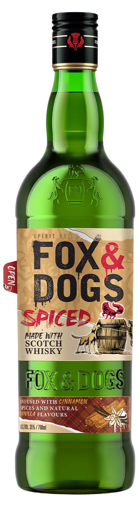 Виски Fox and Dogs Спайсд Россия, 0,7 л