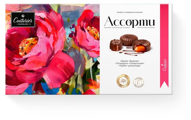 Конфеты Couturier Пионы ассорти, 130 г