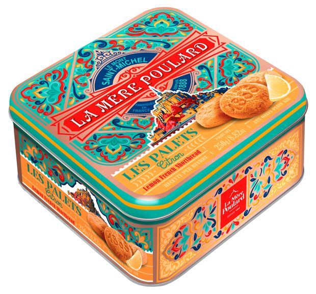 Печенье песочное La Mere Poulard лимонное Франция, 250 г