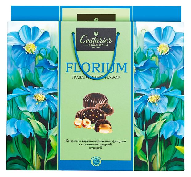 Конфеты Couturie Florium Голубые цветы ассорти, 170 г
