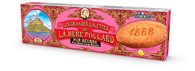 Печенье песочное La Mere Poulard Pure Butter Large Biscuits Франция, 135 г