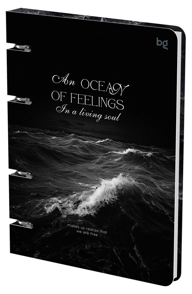 Тетрадь BG Ocean А5 на кольцах в клетку 120 л 430₽