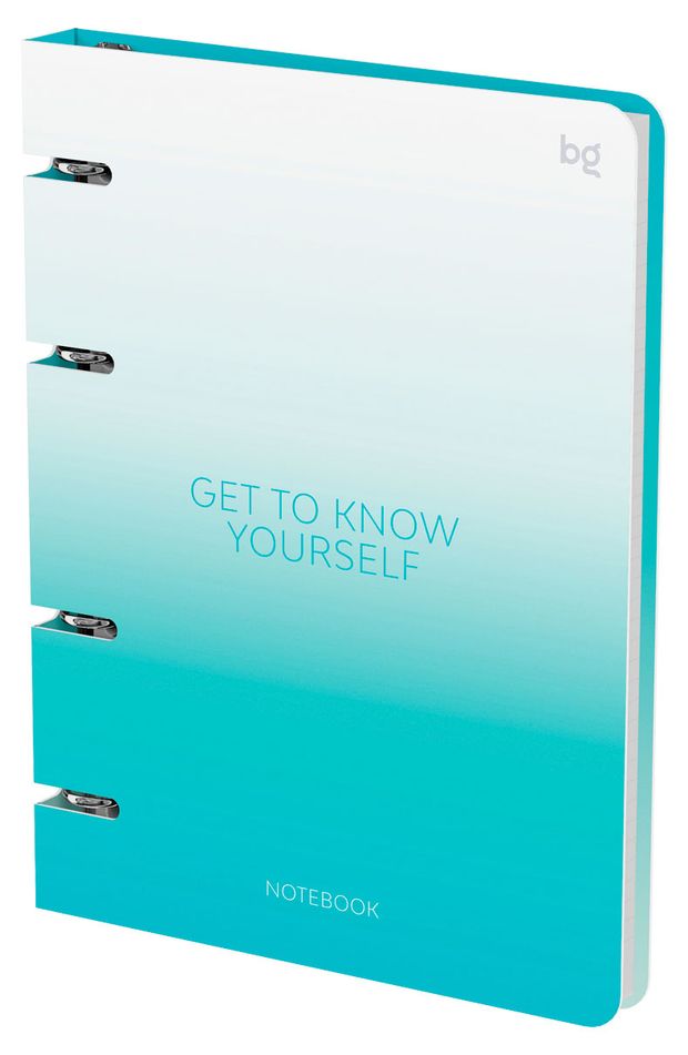 Тетрадь BG Градиент А5 на кольцах в клетку 120 л 430₽