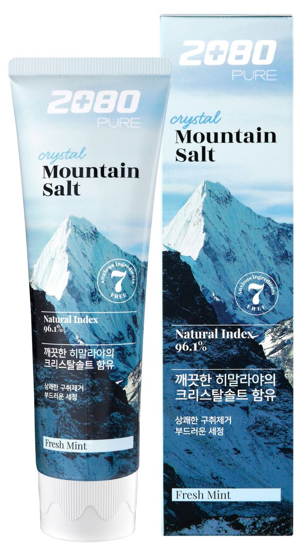 Зубная паста Dental Clinic 2080 Mountain Salt Fresh Mint Гималайская Соль Корея 120 г 430₽