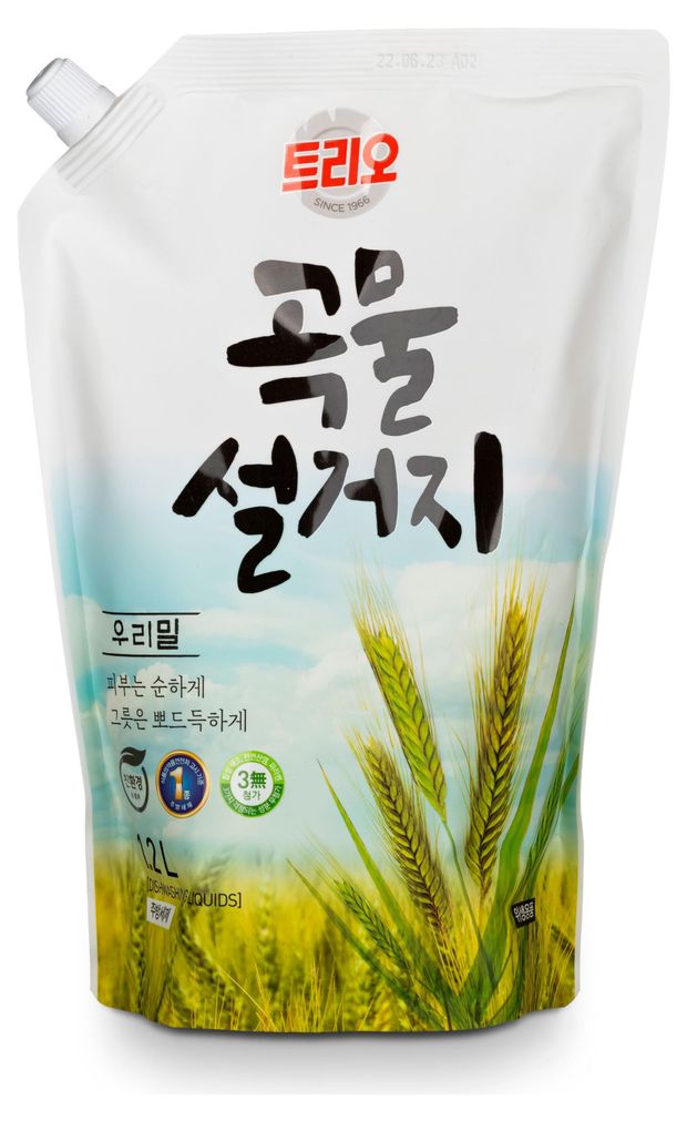 Средство для мытья посуды Kerasys Trio Grain Wheat Пшеница Корея, 1,2 л
