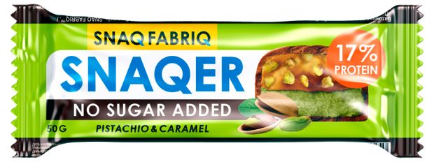 Батончик протеиновый Snaq Fabriq фисташка и карамель, 50 г