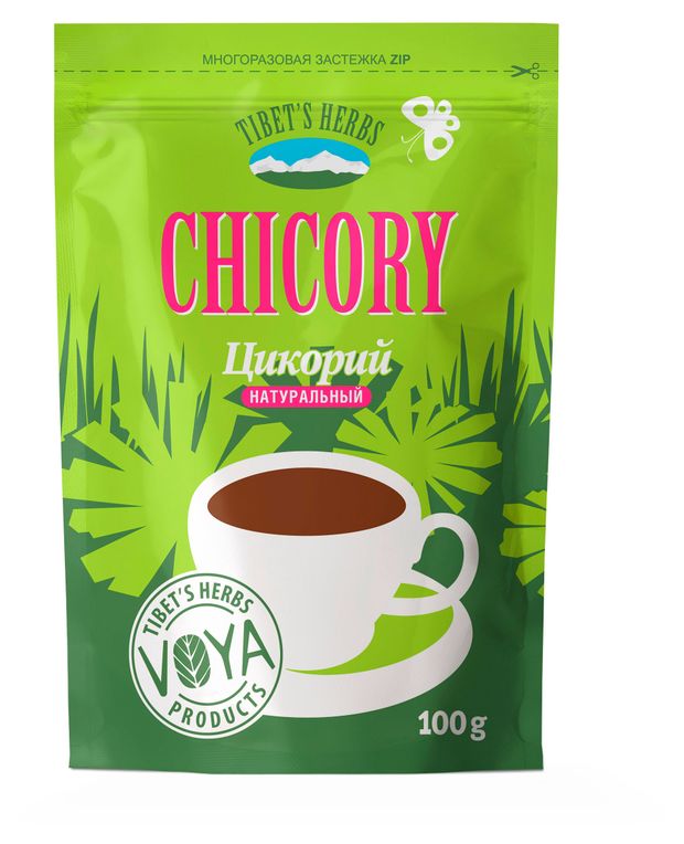 Цикорий Tibet's Herbs натуральный порошкообразный мелкокристаллический Индия, 100 г
