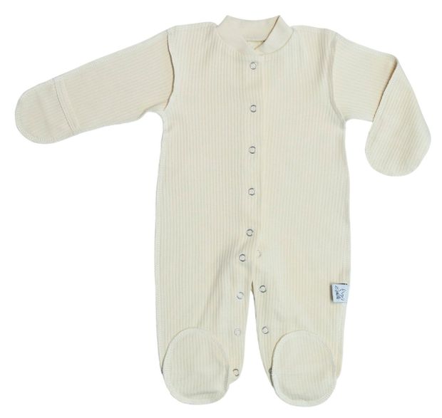 Комбинезон для новорожденных Амелли бежевый, размер 62