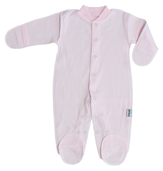 Комбинезон для новорожденных Амелли розовый, размер 56
